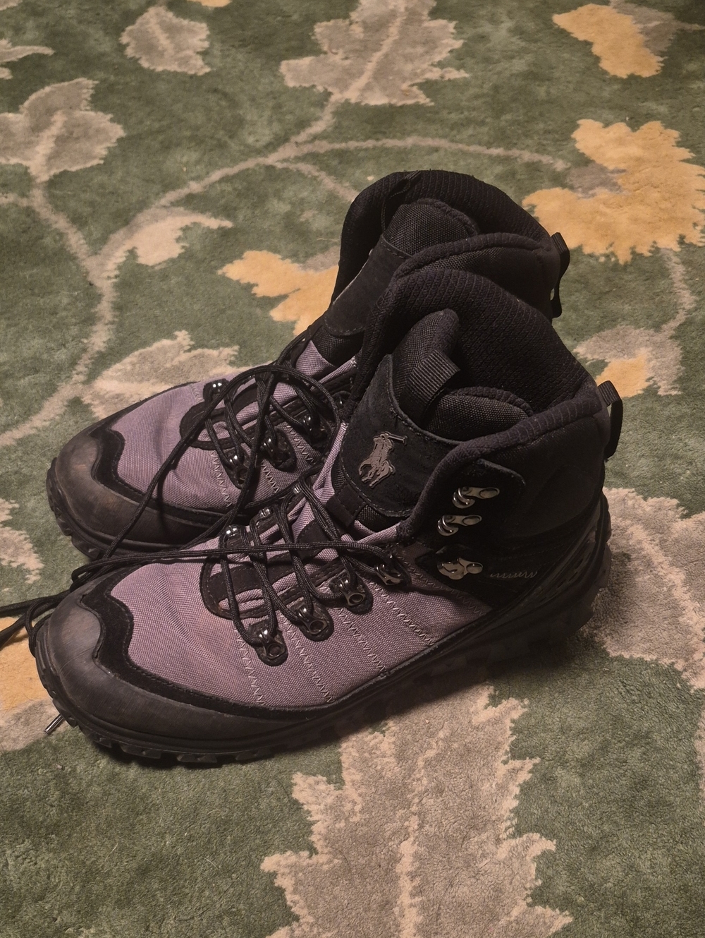 Polo by Ralph Lauren Men’s Gray and Black Hiking Boots